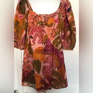 Floral/exotic print dress